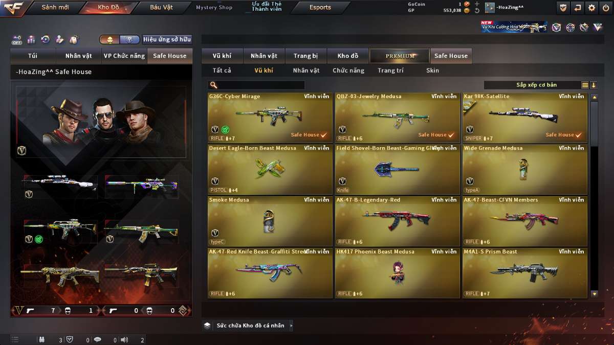 shop acc cf uy tin gia re